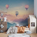 Hot air balloon wallpaper mural | Starry sky - Carving wallpaper