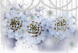 Huaben Wallpaper Mural | Fresh and Romantic Mural Decorated with Flowers and Pearls - Carving wallpaper