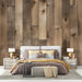 Imitation wood wallpaper mural | Messy wooden boards - Carving wallpaper