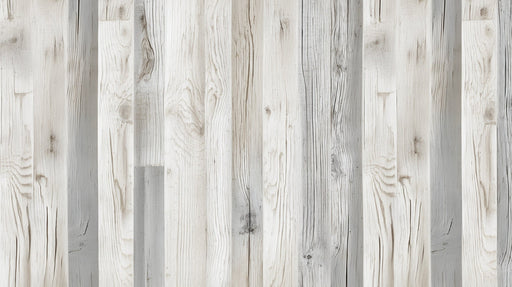Imitation wood wallpaper | White and gray vertical paneling - Carving wallpaper