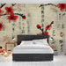 Ink plum blossom art wallpaper mural | Chinese plum blossom calligraphy - Carving wallpaper
