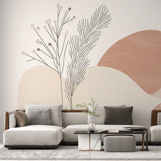 Japandi Japanese Wallpaper Wilderness - Carving wallpaper