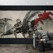 Japanese Samurai Wallpaper Mural | Samurai Duel - Carving wallpaper