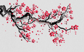 Japanese Wallpaper Murals | Cherry Blossoms - Carving wallpaper