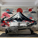 Japanese Wallpaper Murals | Mount Fuji and Traditional Japanese Design - Carving wallpaper