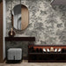 Jungle Animal Wallpaper I Black and White Line Animals - wallpaper with tigers and deer in a monochrome jungle motif for living rooms, bedrooms, and kids' rooms