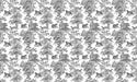 Jungle Animal Wallpaper I Black and White Line Animals - white line jungle wallpaper featuring tigers, cheetahs, and spirit deer among trees