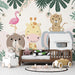 Jungle Animal Wallpaper Mural - Playful Kids Room Decor