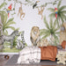 Jungle Children Wallpaper Mural | Zebra Lion Monkey - Carving wallpaper