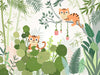 Jungle Tiger Wallpaper | Natural Decorative Wall in Children's Room Bedroom