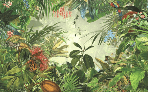 Jungle Wallpaper Amazon River - Carving wallpaper