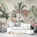 Jungle Wallpaper Giraffe - Carving wallpaper