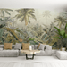 Jungle wallpaper with lush natural scenery - Carving wallpaper