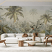Jungle wallpaper with lush natural scenery - Carving wallpaper