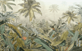 Jungle wallpaper with lush natural scenery - Carving wallpaper