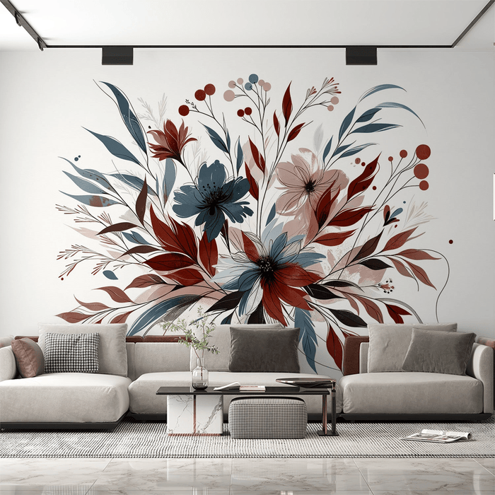 Leaf Wallpaper Black and White Abstract Style - Carving wallpaper