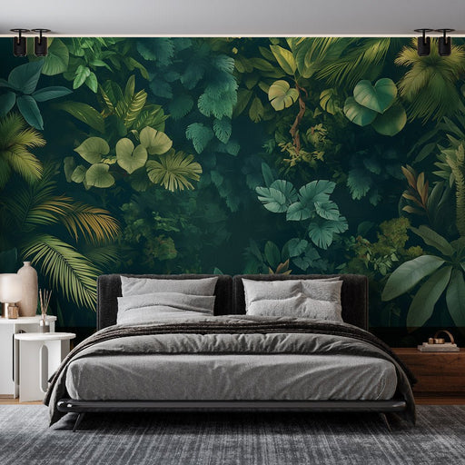 Leaf Wallpaper Mural | Equatorial Forest - Carving wallpaper