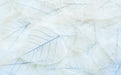 Leaf Wallpaper Mural | Light Blue Leaf Pattern Simple and Fresh Style Decorative Mural - Carving wallpaper