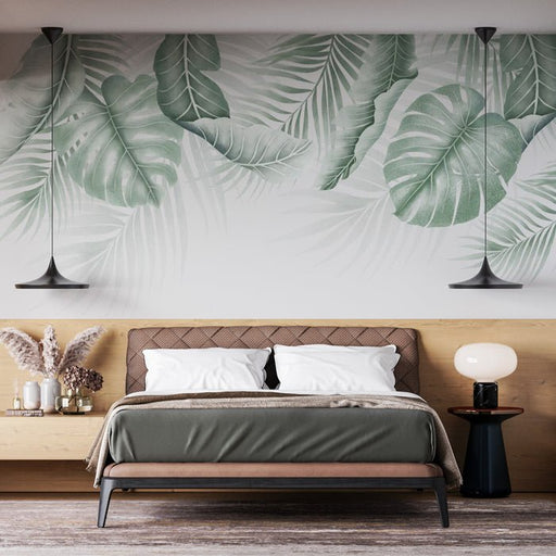 Leaf Wallpaper Mural | Palm Trees and Monsters - Carving wallpaper