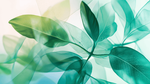 Leaf wallpaper wallpaper | Color gradient from light green to dark green - Carving wallpaper