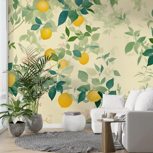 Lemon Wallpaper Mural | Summer Picking - Carving wallpaper