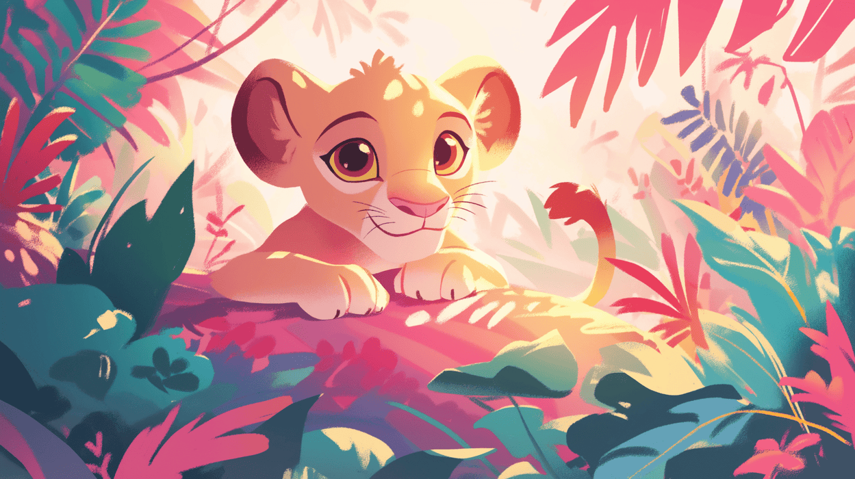 Leo Wallpaper Mural | Childhood Jungle Vegetation - Carving wallpaper