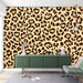 Leopard Wallpaper | Living Room and Bedroom Decorative Wall - leopard print wallpaper for chic living room and bedroom decor with wild, luxurious texture and brown-black tones
