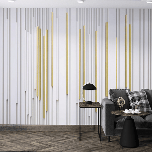 Luxury lines wallpaper mural | simple modern sense - Carving wallpaper