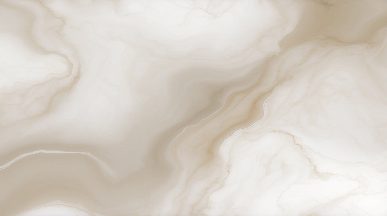 Marble effect wallpaper mural | Sand and white - Carving wallpaper