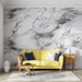 Marble mural wallpaper | Black and white textures showcase grandeur - Carving wallpaper