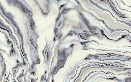 Marble textured wallpaper mural | Grey white gradient decoration - Carving wallpaper