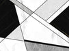Marble Wallpaper Mural | Black WhiteGray Geometric Marble Texture Mural - Carving wallpaper