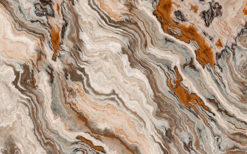 Marble Wallpaper Mural | Colorful Marble Texture Art Wallpaper - Carving wallpaper
