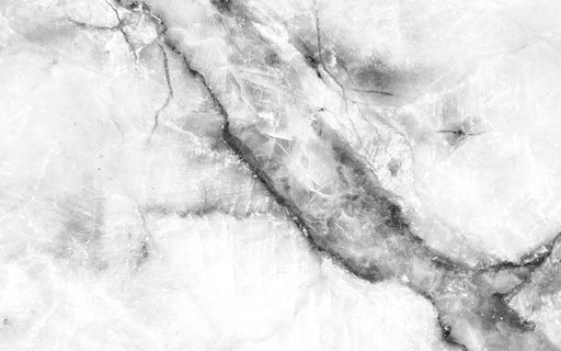 Marble Wallpaper Mural | Grey and White Interwoven Texture - Carving wallpaper
