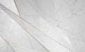Marble wallpaper mural | Grey white marble, gold wire wallpaper - Carving wallpaper