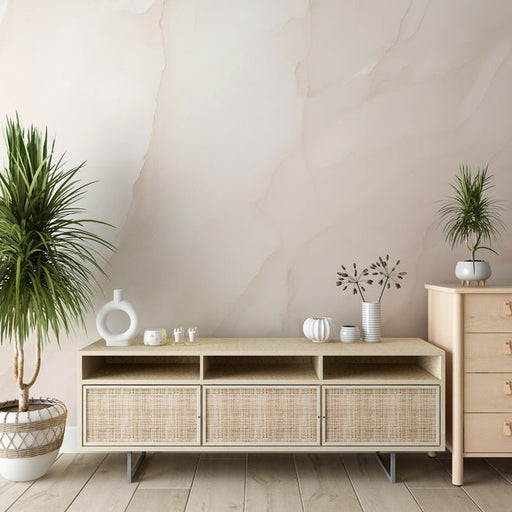 Marble wallpaper mural | off white - Carving wallpaper