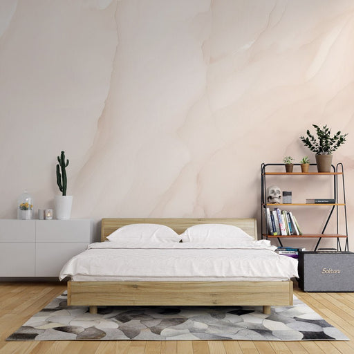Marble wallpaper mural | off white - Carving wallpaper