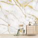 Marble wallpaper mural | simple fashion gold texture - Carving wallpaper