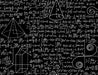 Mathematical formula wallpaper mural | Geometric figure blackboard style mural - Carving wallpaper