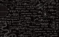 Mathematical Formulas Blackboard Style Wallpaper Mural | Mathematical Formulas - Carving wallpaper