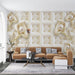 Matilda Wallpaper Mural | Three Dimensional Flowers - Carving wallpaper