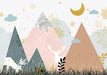 Mountain elk wallpaper mural | Children's room mural