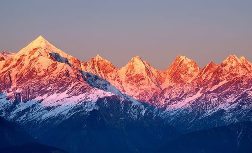 Mountain Sunrise Wallpaper Mural | Cold Rock - Carving wallpaper