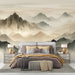 Mountain Wallpaper | Neutral Tone Watercolor - Carving wallpaper
