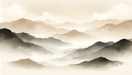 Mountain wallpaper with texture effect on neutral tones in horizontal direction - Carving wallpaper