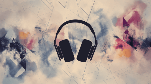 Music themed wallpaper mural | trendy headphones - Carving wallpaper