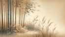 New Chinese style bamboo forest wallpaper mural | Zen inspired decorative wall in study and tea room