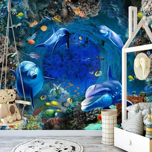 Ocean Wallpaper Murals | Ocean Charm and Dreamy Colors - Carving wallpaper