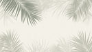 Palm leaf wallpaper is between green and beige - Carving wallpaper