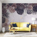 Palm leaf wallpaper mural | Tropical plant style mural - Carving wallpaper
